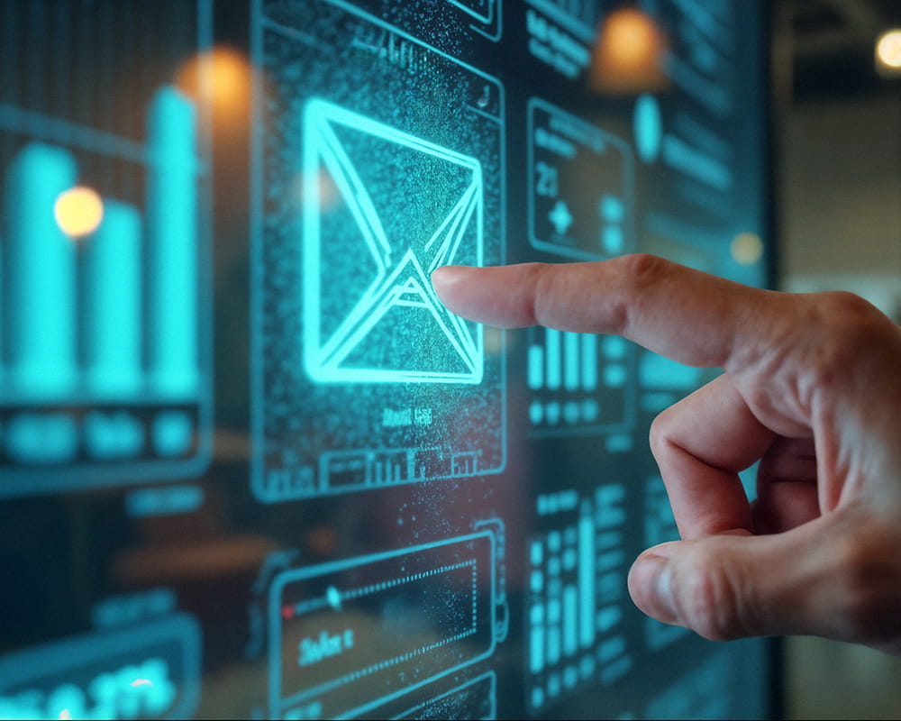 Email marketing automation platform sending personalized email campaigns